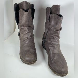 Women’s Jellypop  moto boots size 8.5 mushroom